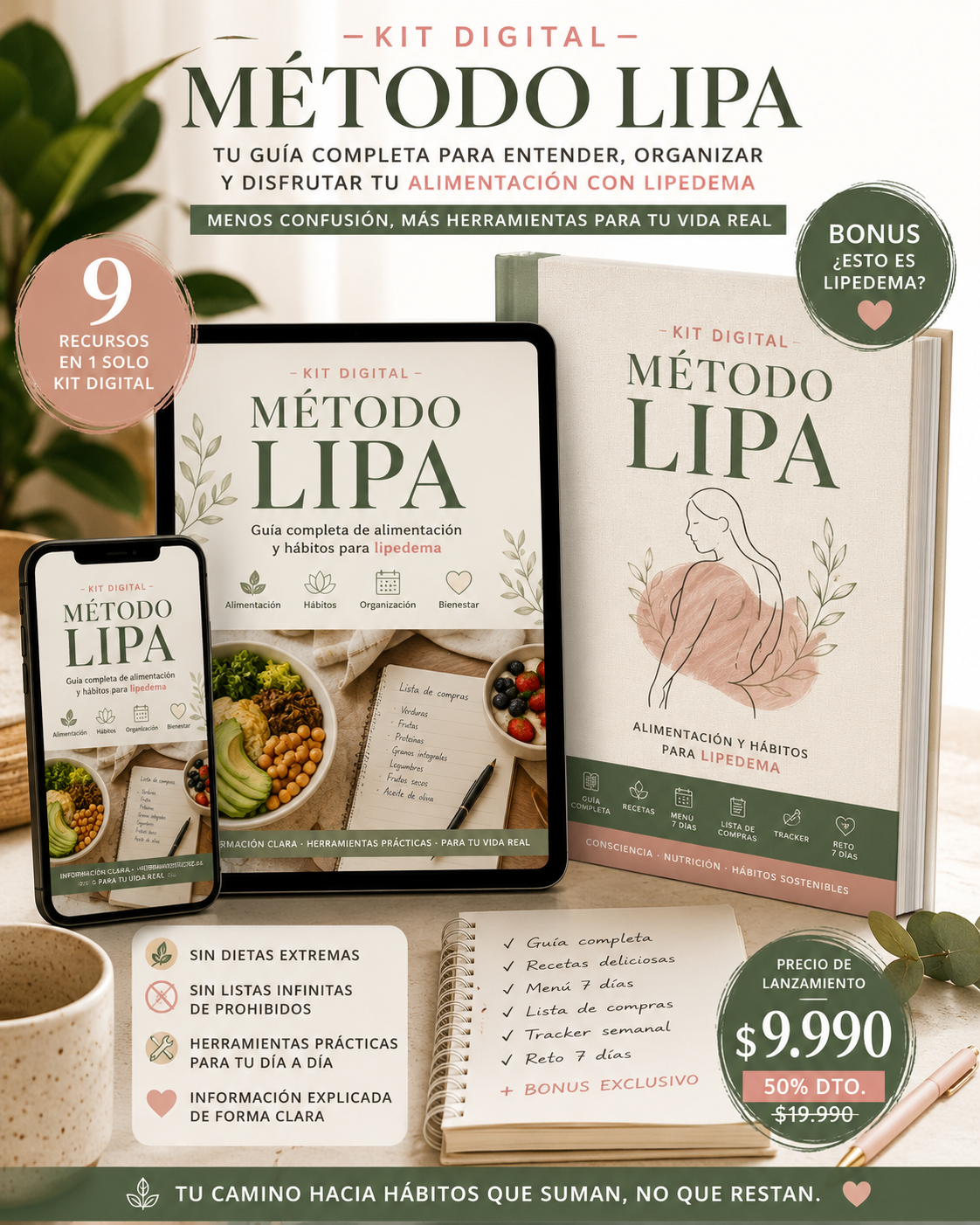 Método LIPA | Guía práctica para vivir mejor con Lipedema